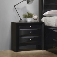 Coaster Furniture 200702 Briana Rectangular 2-drawer Nightstand Black